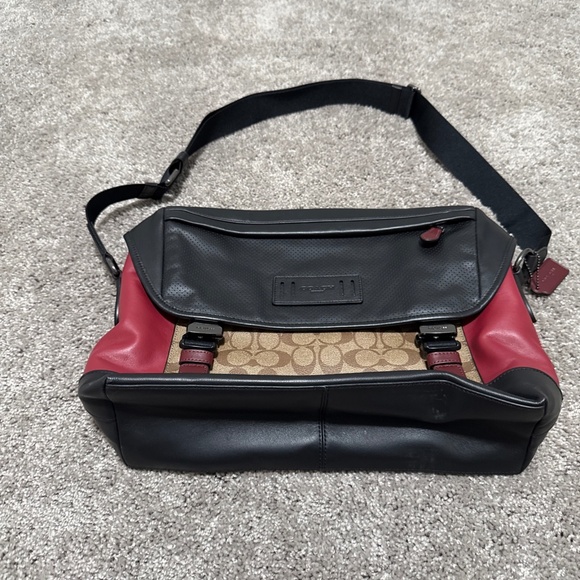 Black and Red Coach Laptop Bag - Picture 1 of 5